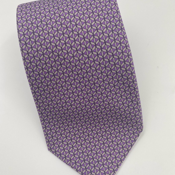 purple hermes tie